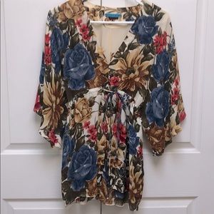 Alice and Olivia Floral Blouse
